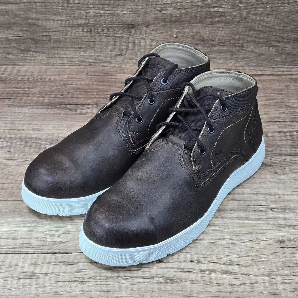 Red Wing Cross Lite Men's Sz 9.5 D Brown Leather Safety Toe Chukka Boots (6719)